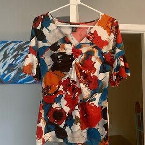 Flutter sleeve print top